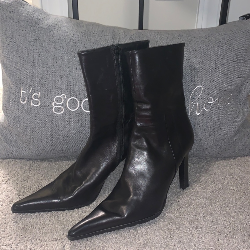 Black Vera Cuoio Made in Italy Boots